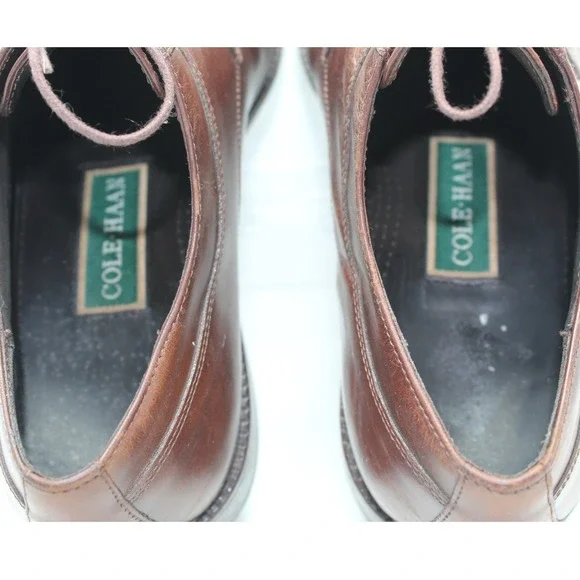 Cole Haan Mens Brown Leather Split Toe Derby Shoes C04717 Size 10 M - Picture 10 of 12